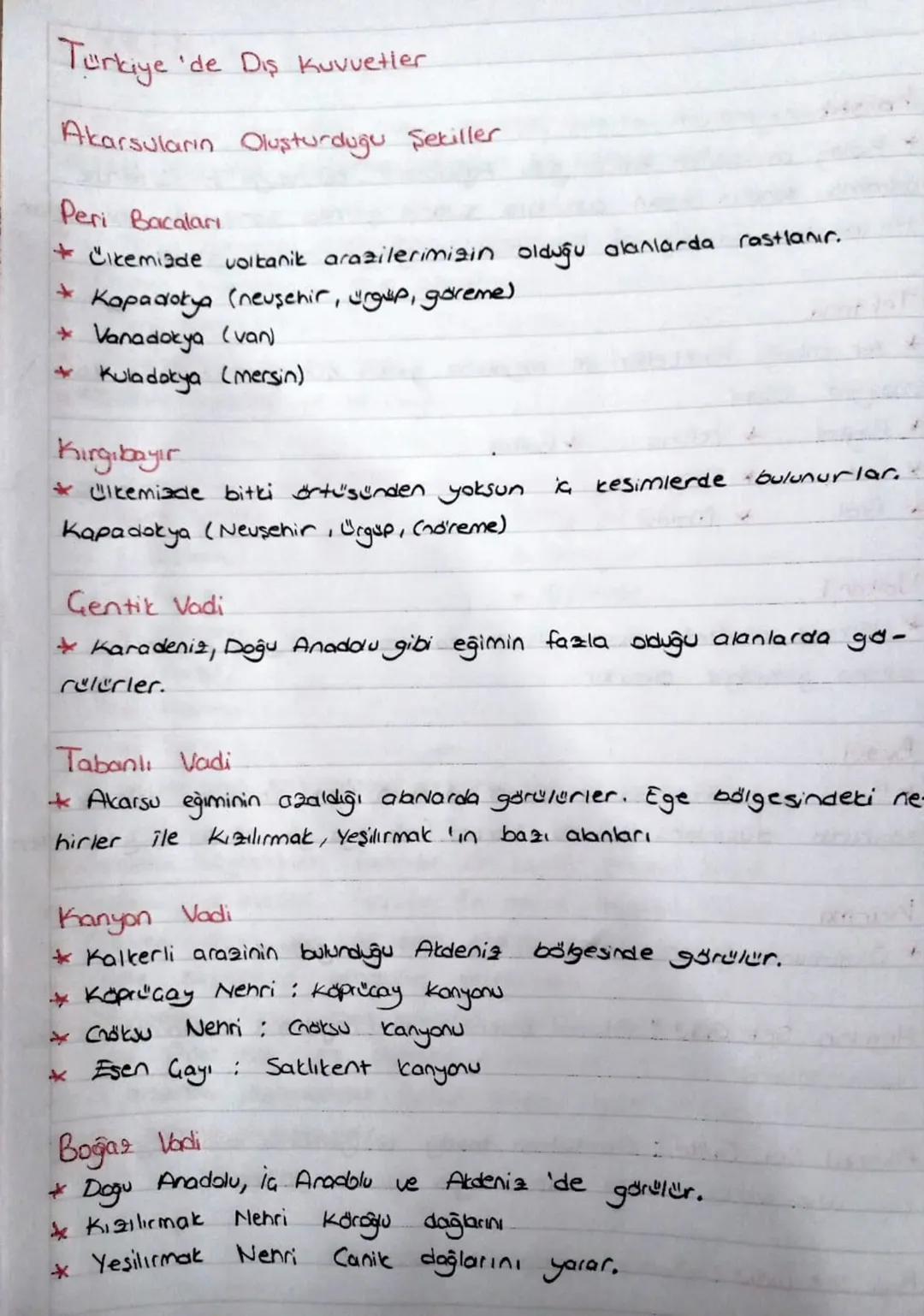 10. Sınıf coğrafya Türkiye'de dış kuvvetler konu anlatımı