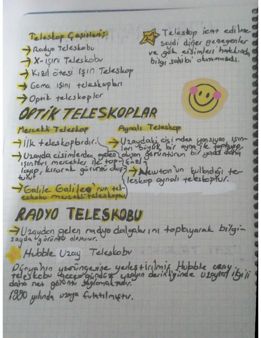 Teleskop Çeşitleri