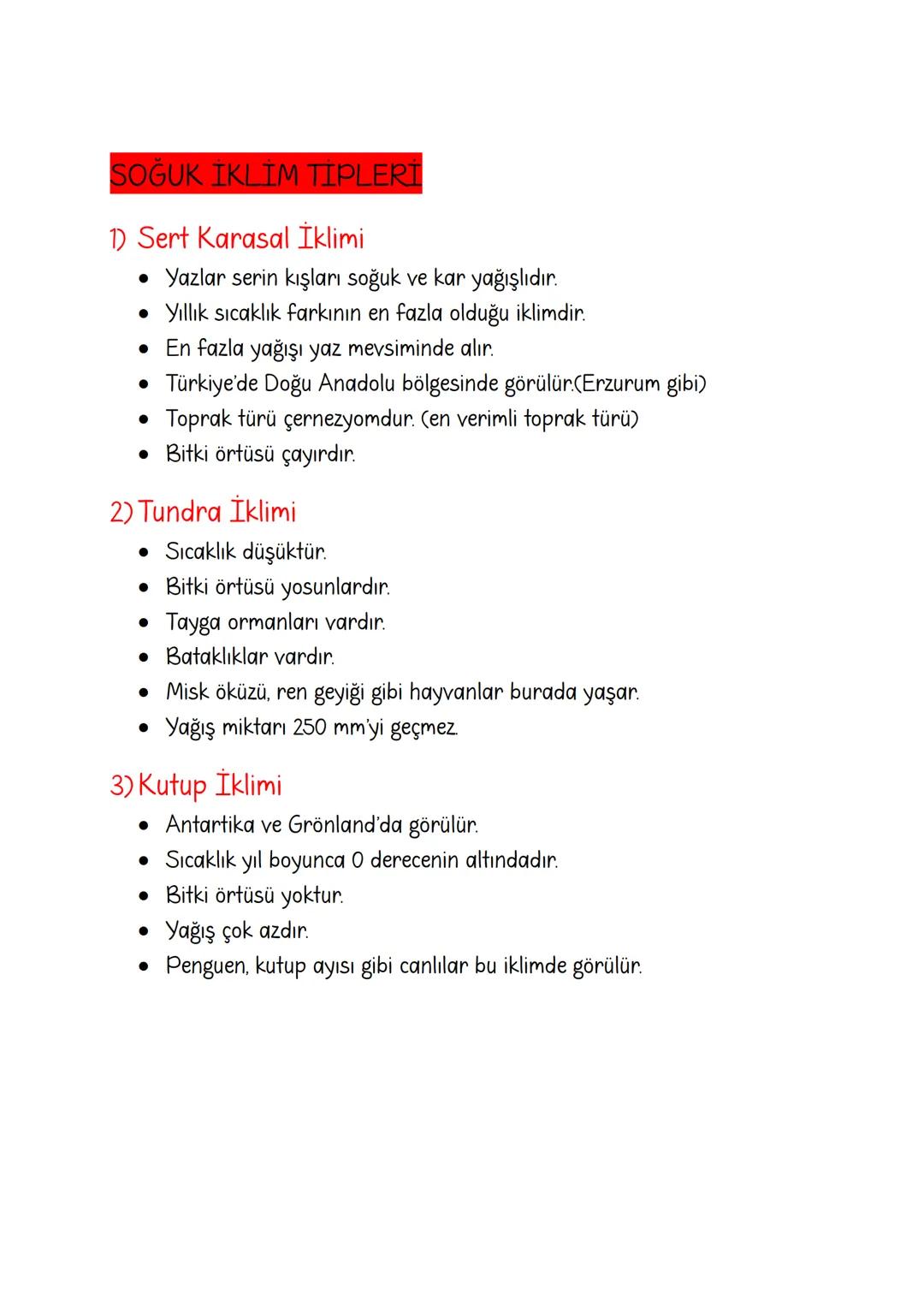 # ILIMAN ve SOĞUK İKLİM TİPLERİ
## ILIMAN IKLIMLER
1. Akdeniz İklimi
* 30-40 enlemlerinde görülür.
* Yazlar sıcak ve kurak kışlar ılı