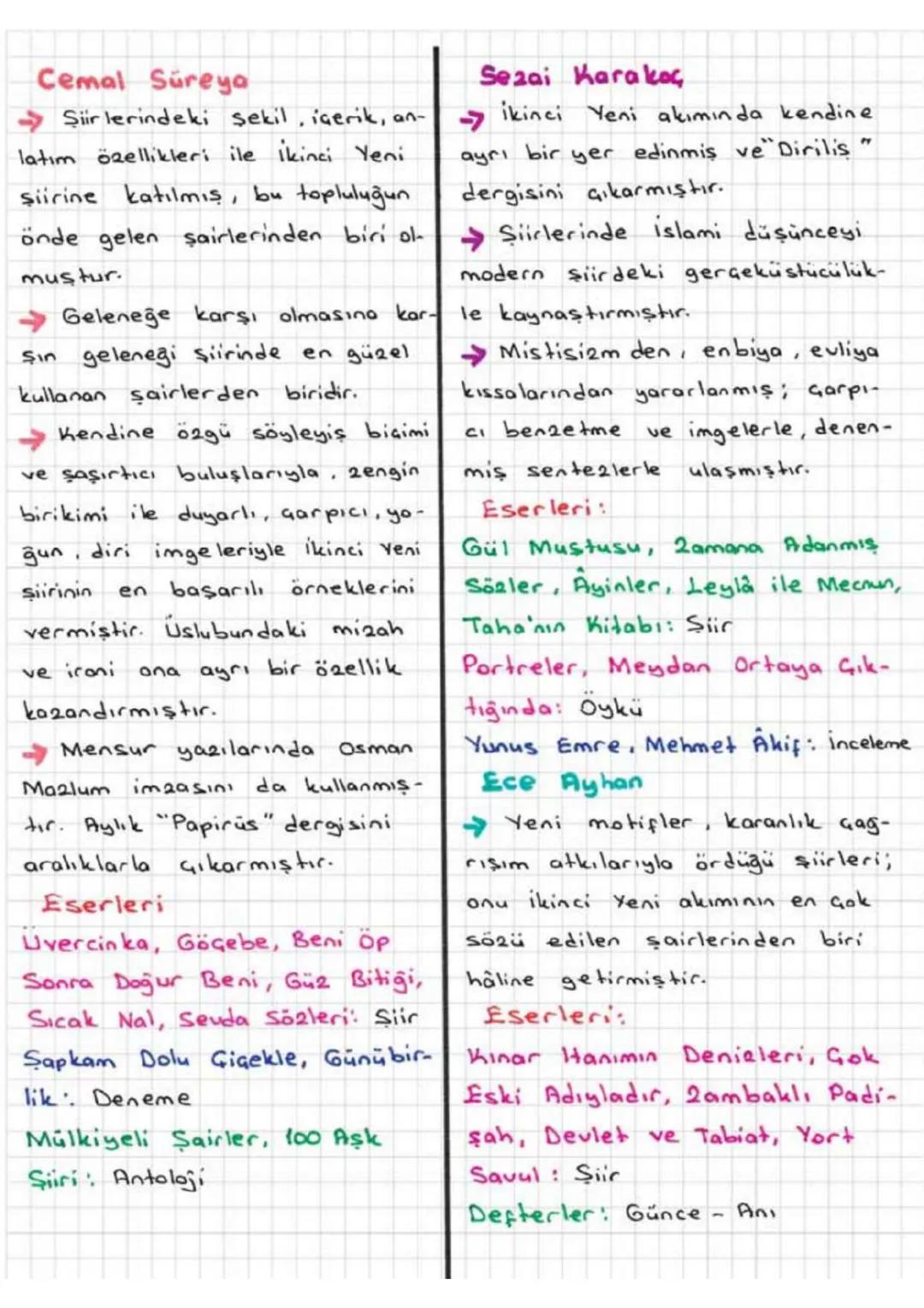 IKINCI YENI SIRI
(1950-1965)
Tam anlamıyla bir edebiyat dönemi ya da şiir topluluğu değil-
dir. 1955-1965 yılları arasında şairlerimizden bi