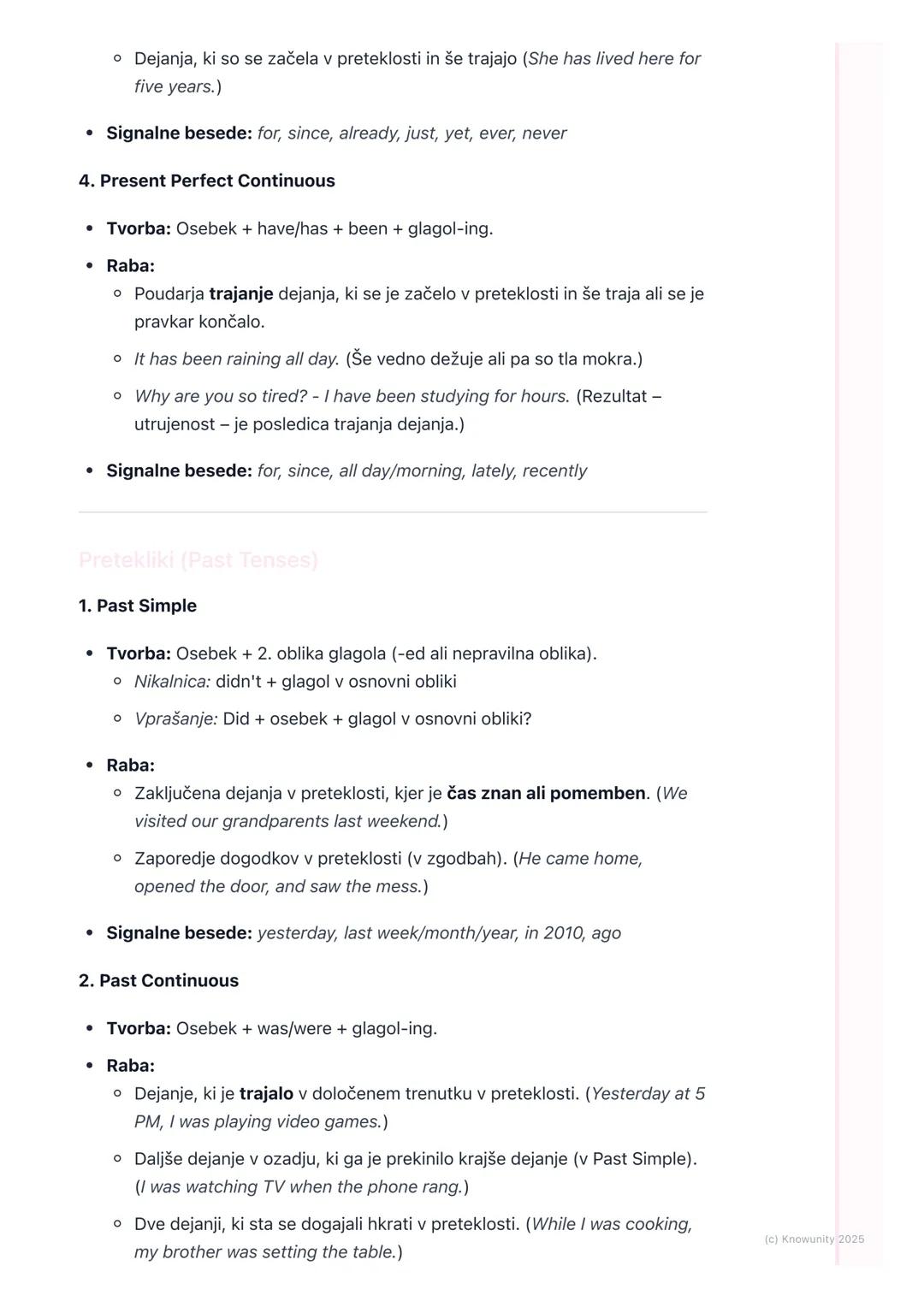 # Časi (ponovitev in
poglobljeno)
Uvod v čase in ponovitev
Angleški časi so osnova za pravilno izražanje. Določajo, kdaj se je dejanje
zgo