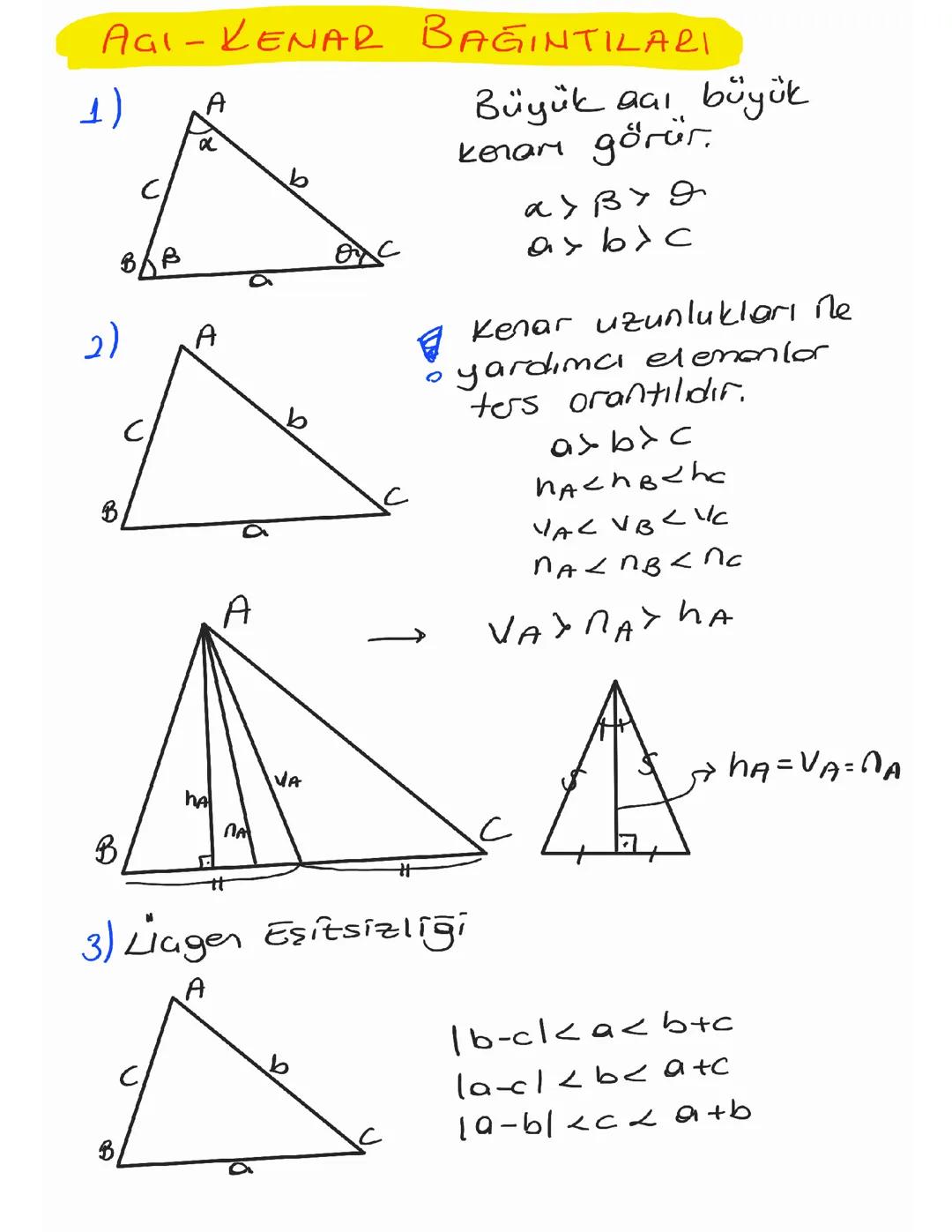 Geometri: Açı ve Kenar İlişkileri