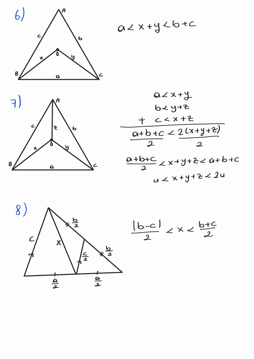 AGI-KENAR BAĞINTILARI
1)
2)
BB
B
A
α
A
0
A
Büyük aai büyük
kenam görür.
a>ß>g
aybyc
Kenar uzunlukları ne
。 yardımcı elemanlar
ters orantılıd