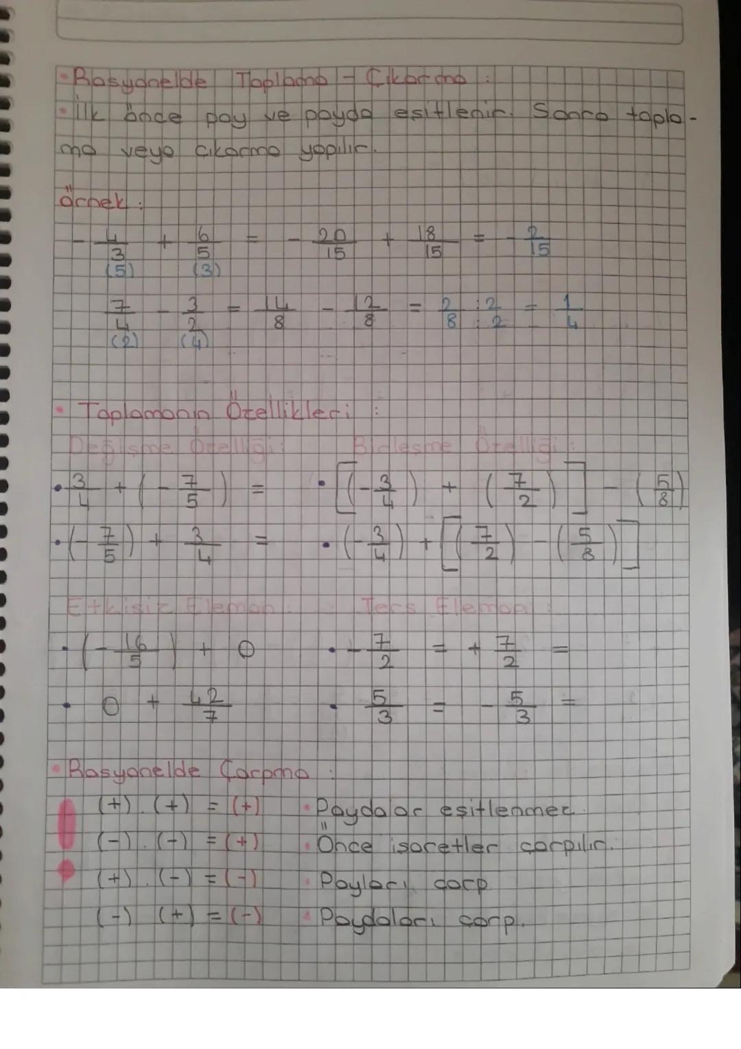 - 2. Unite Rasyonel Sayılar
PAY
PAYDA
Basit Kesic
• Payı paydasından
kick
Tam Sayılı Kesic:
• Yanindo tom, olon
Kesirlerdir
3
5
3