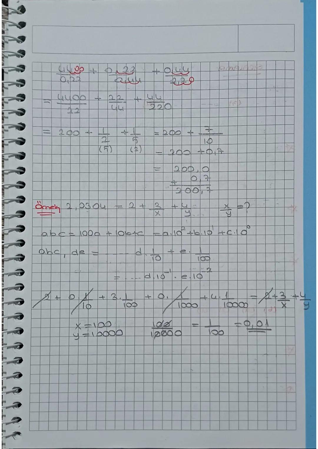 # Ondalık Sayılar
Paydası 10 ve 10'un kuvvetleri şeklinde
devom eden sayılardır
kol
0,5 =0,5
10
$
\frac{11}{10^2} = \frac{11}{100}, 0,11$
